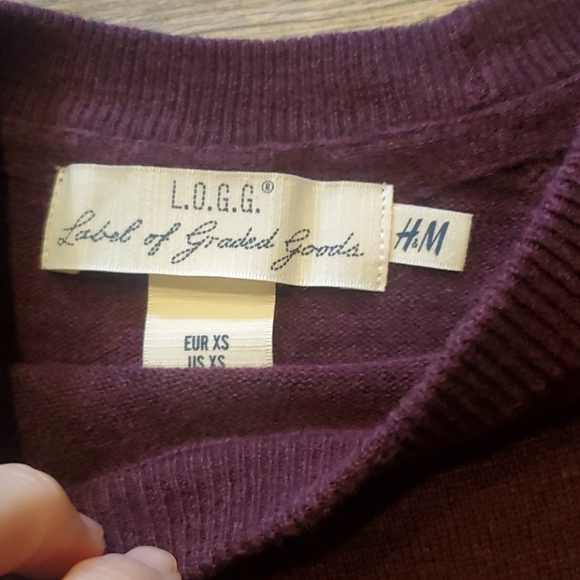 2/$15 Plum Sweater - Picture 3 of 4